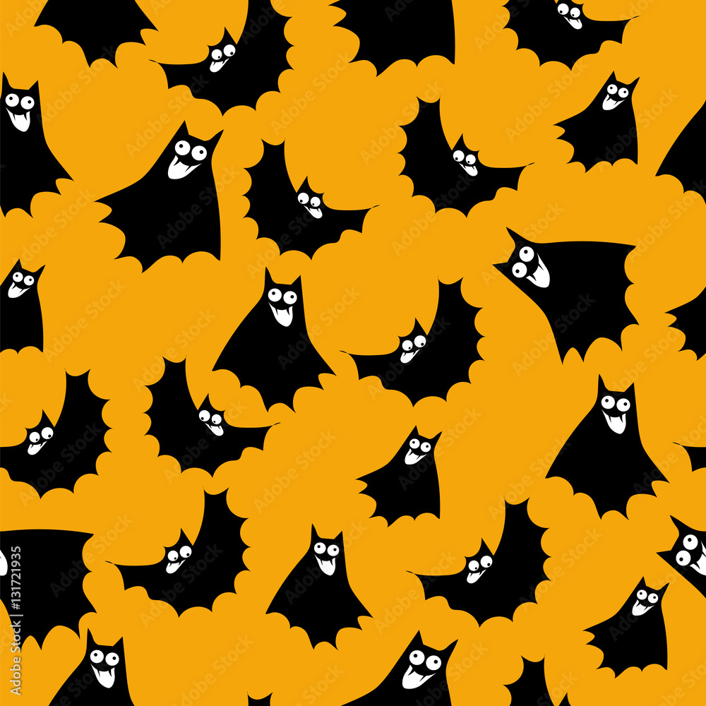 funny bats.seamless pattern