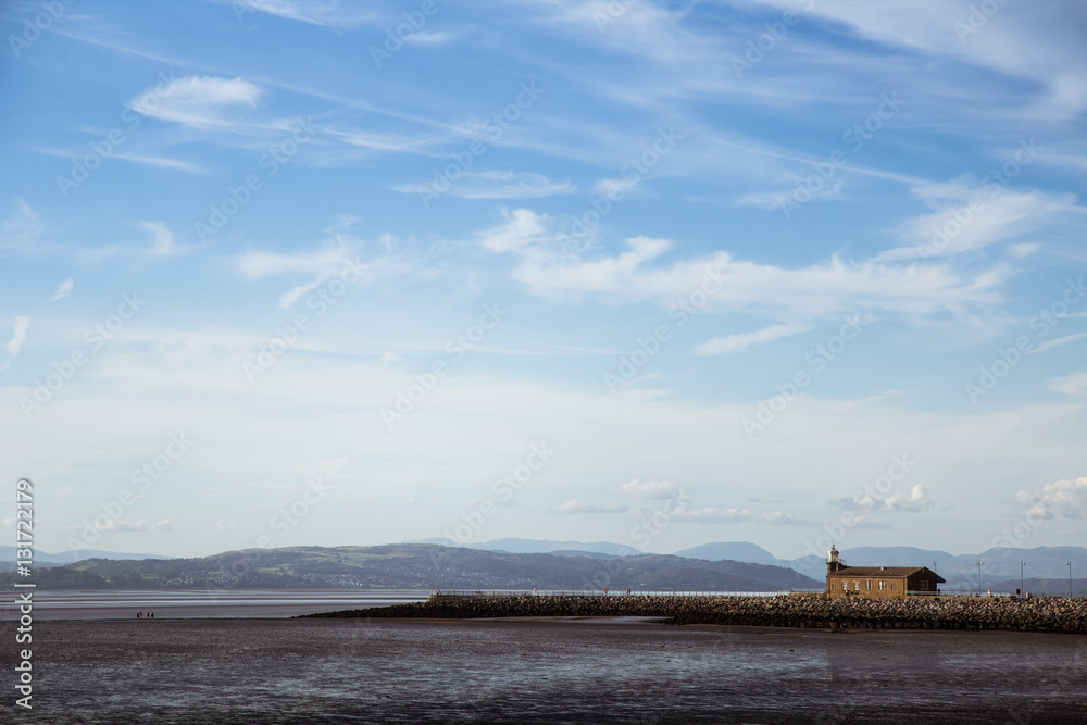 A beautiful view of Morecambe lighthouse