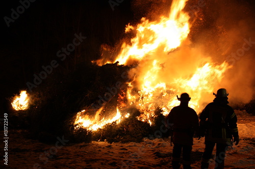 Biikebrennen Osterfeuer in Nordfriesland