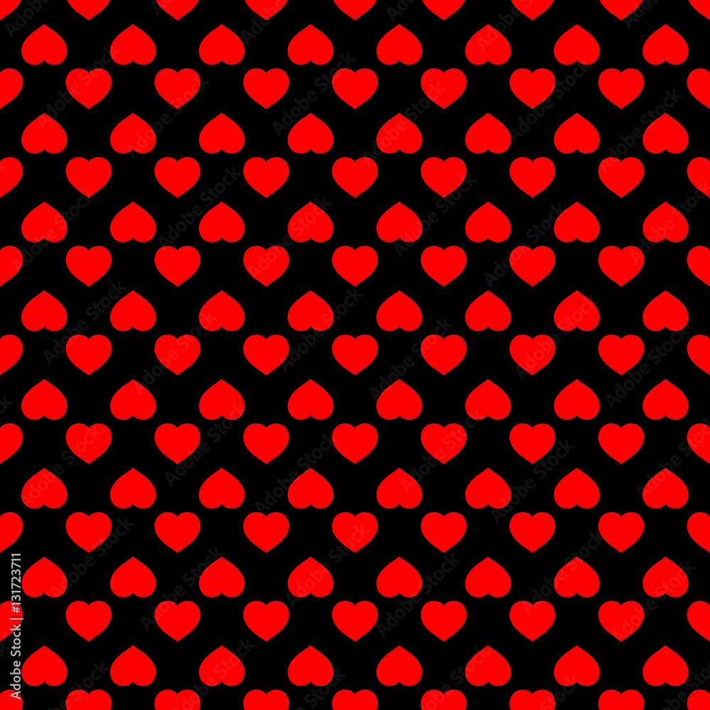 Heart red seamless pattern Heart red seamless pattern