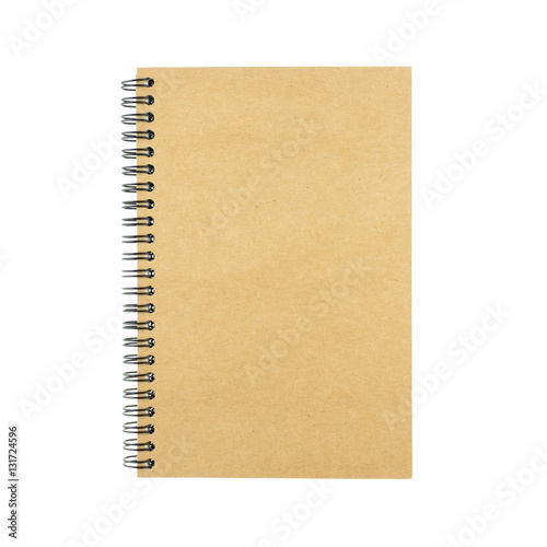 Spiral Notebook isolated on white background