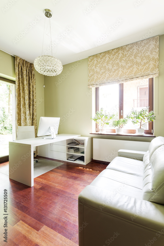 Fototapeta premium Office with desk and sofa