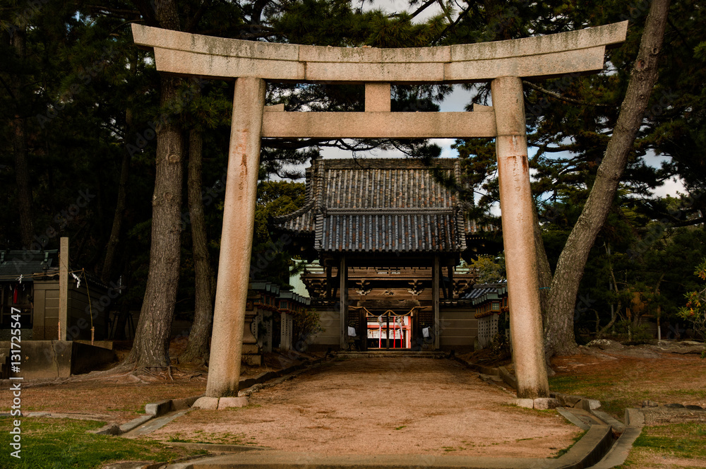 明石海峡の風景・住吉神社