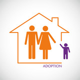 adoption eltern und kind im haus