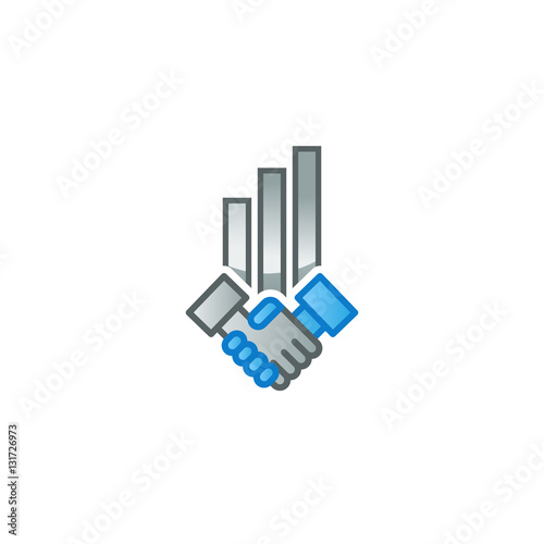 Business Finance Network Logo Vector Design Element