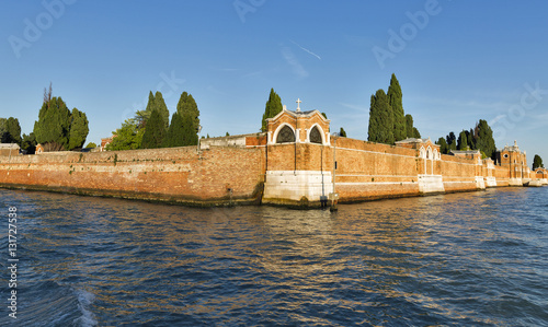 San Michele cemetery, Venice, Italy.