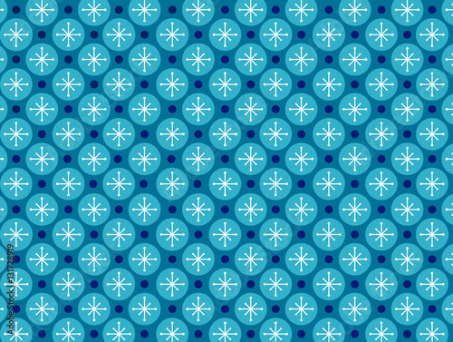 Blue Snowflake Background