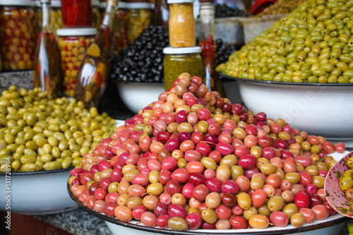 Choice of Olives at the Marrakech Souk