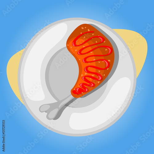 Chicken leg icon