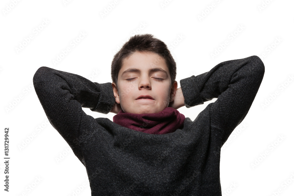 Portrait of a teen boy Portrait of a teen boy