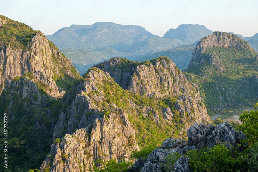 Fototapeta premium Mountain at Khao Sam Roi Yot National Park,Thailand