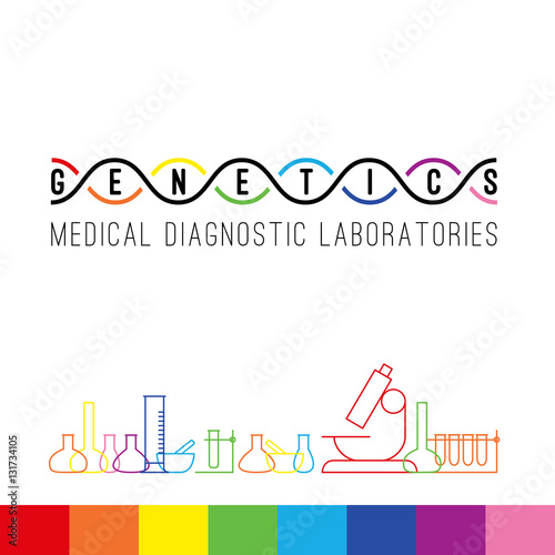 Genetics logo white.