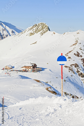 Winter landscape in Alps