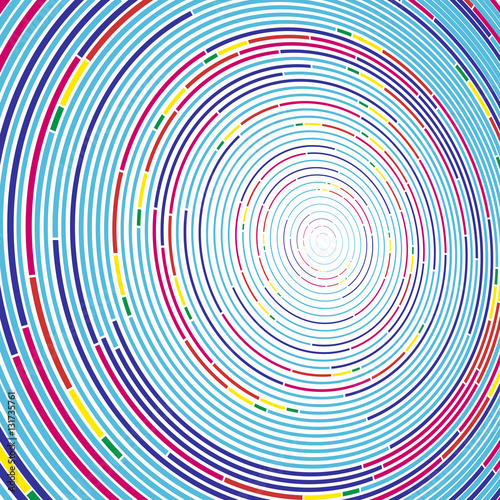 Vivid abstract background in minimalist style made from colorful circles. Business concept for cover decoration of brochure  flyer or report