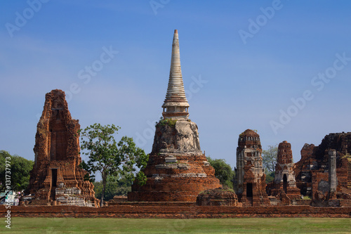 Old temple Wat Ma Ha That in Ayutthaya  Thailand
