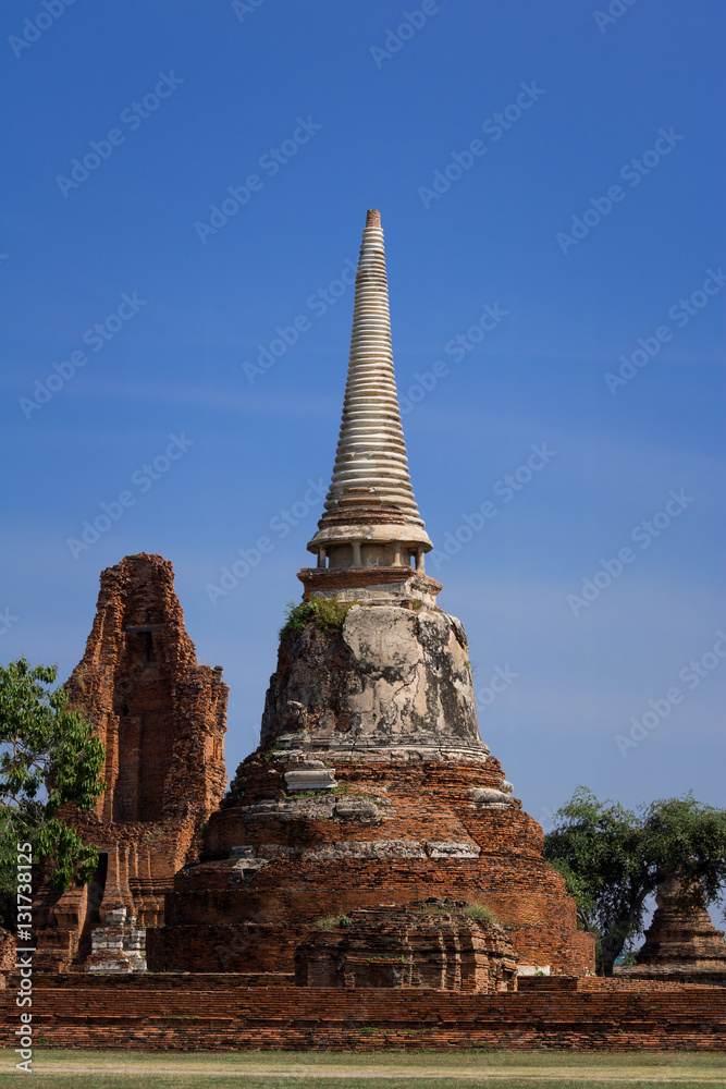 Old temple Wat Ma Ha That in Ayutthaya, Thailand