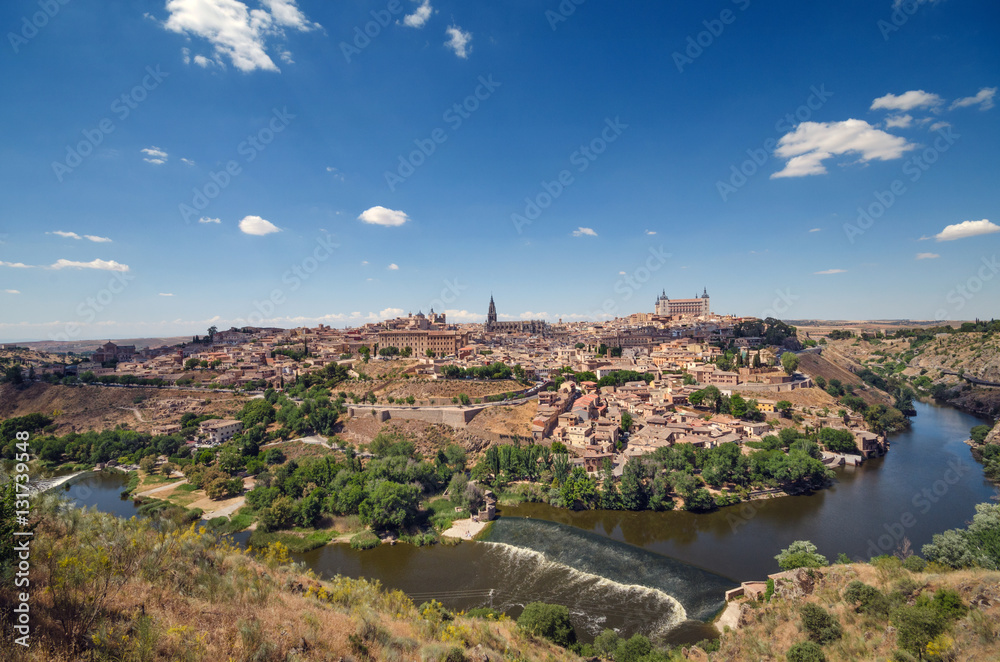 Toledo cityscape, Castilla la Mancha, Spain.