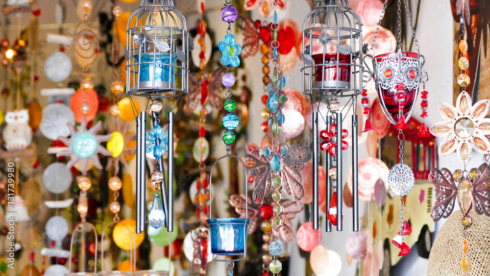 Obraz premium Colorful Wind chimes