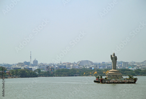 statue of Gautam Buddha in Hyderabad