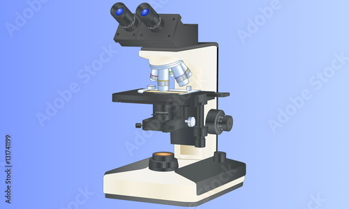 Microscope binoculaire.