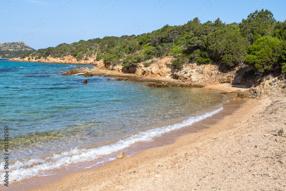 The beautiful beach on Sardinia island, Italy