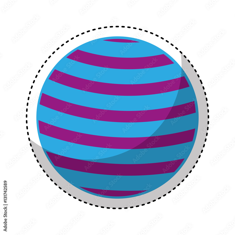 plastic ball isolated icon vector illustration design