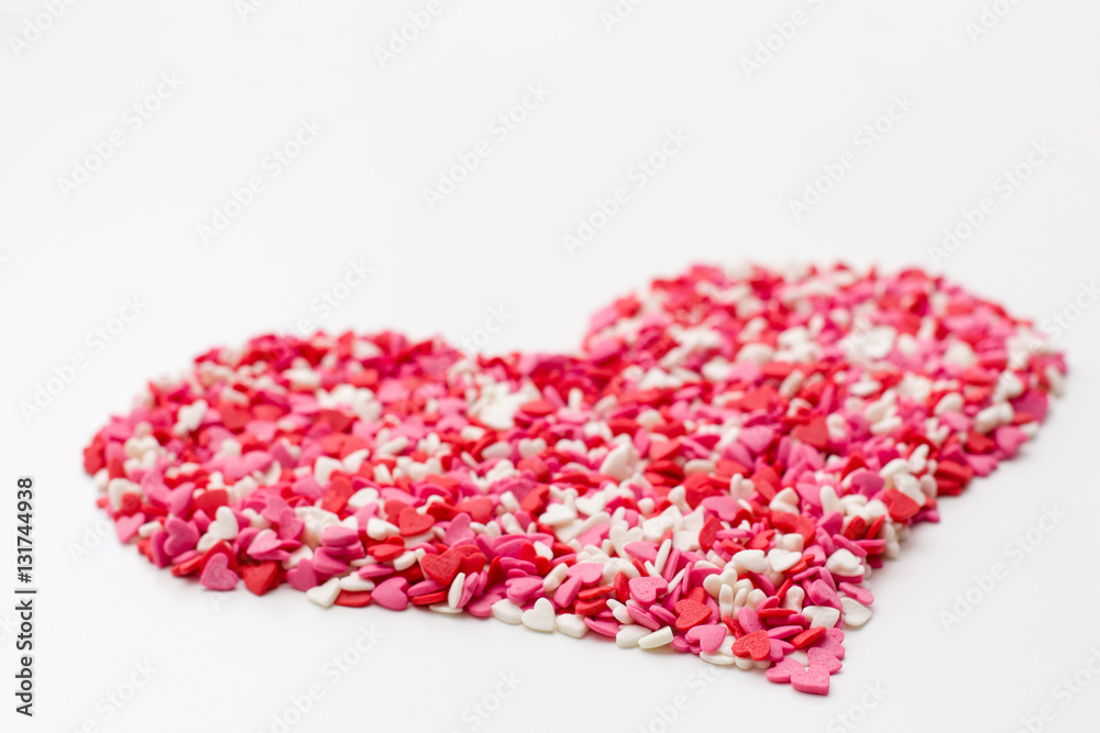 heart made of many little hearts white pink and red. festive background for Valentine's day, birthday's, holiday heart made of many little hearts white pink and red. festive background for Valentine's day, birthday's, holiday