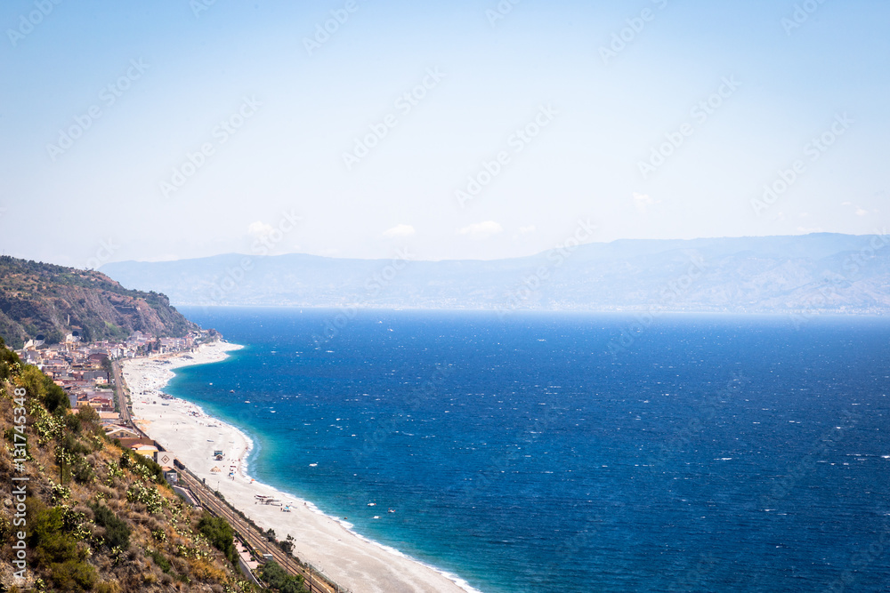 Beach Road in Sicily