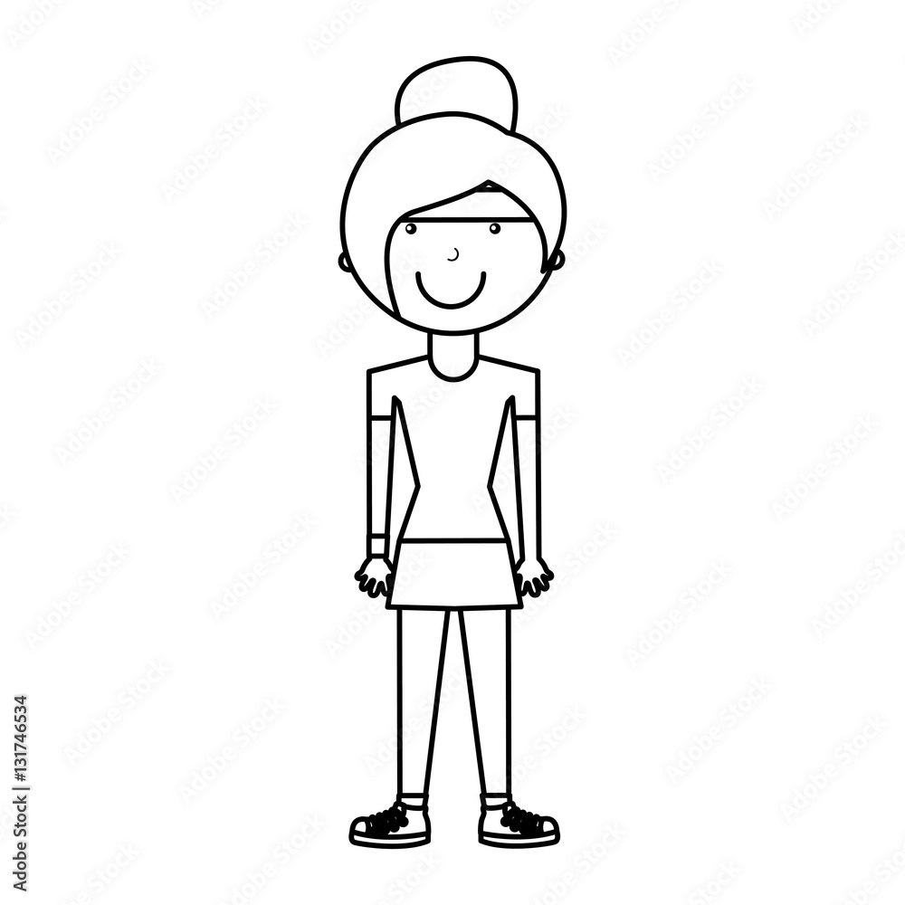 woman athlete avatar character vector illustration design woman athlete avatar character vector illustration design