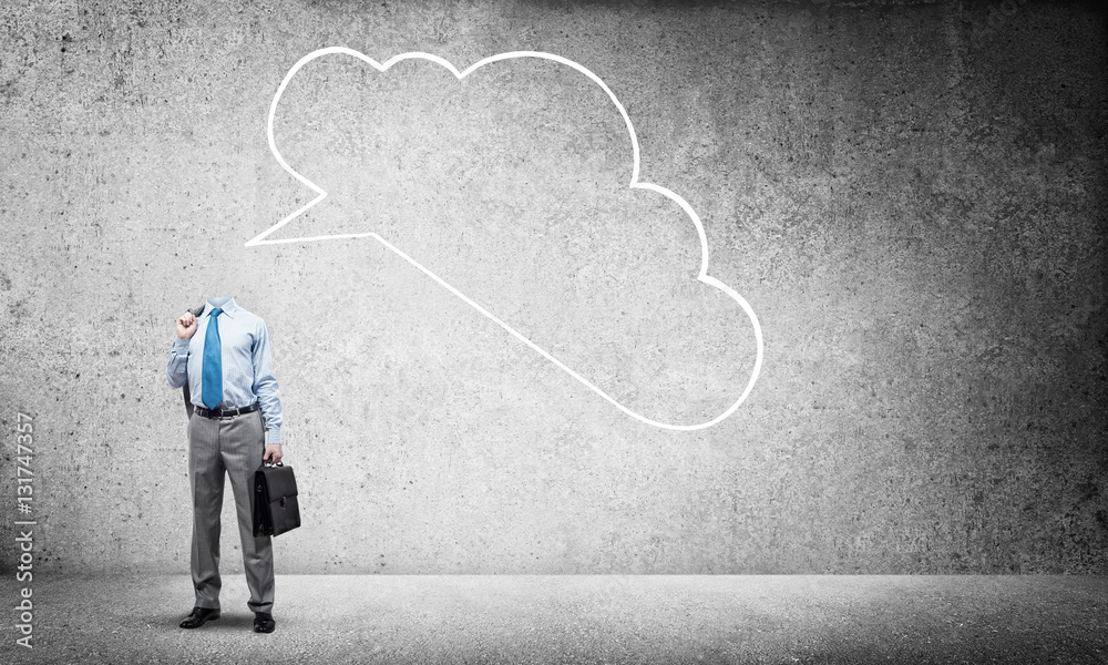 Obraz premium No thoughts in his head