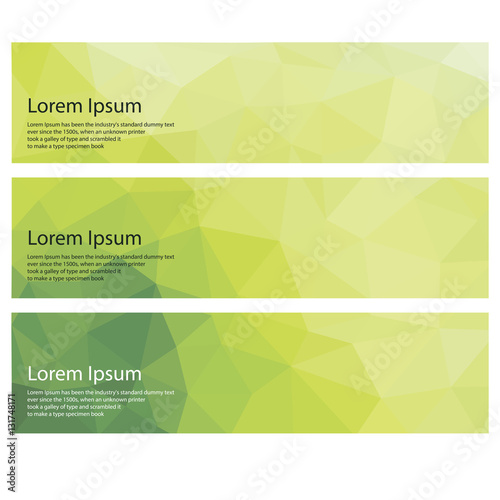 Set Web banner Header Layout Template.