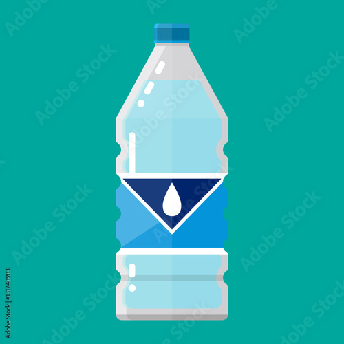 plastic bottle of pure water