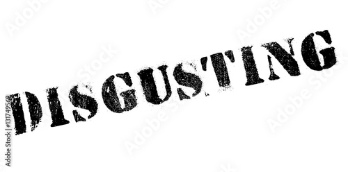Disgusting rubber stamp. Grunge design with dust scratches. Effects can be easily removed for a clean, crisp look. Color is easily changed.
