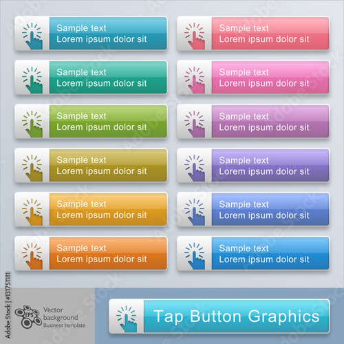 Tap Buttons #Vector Graphic