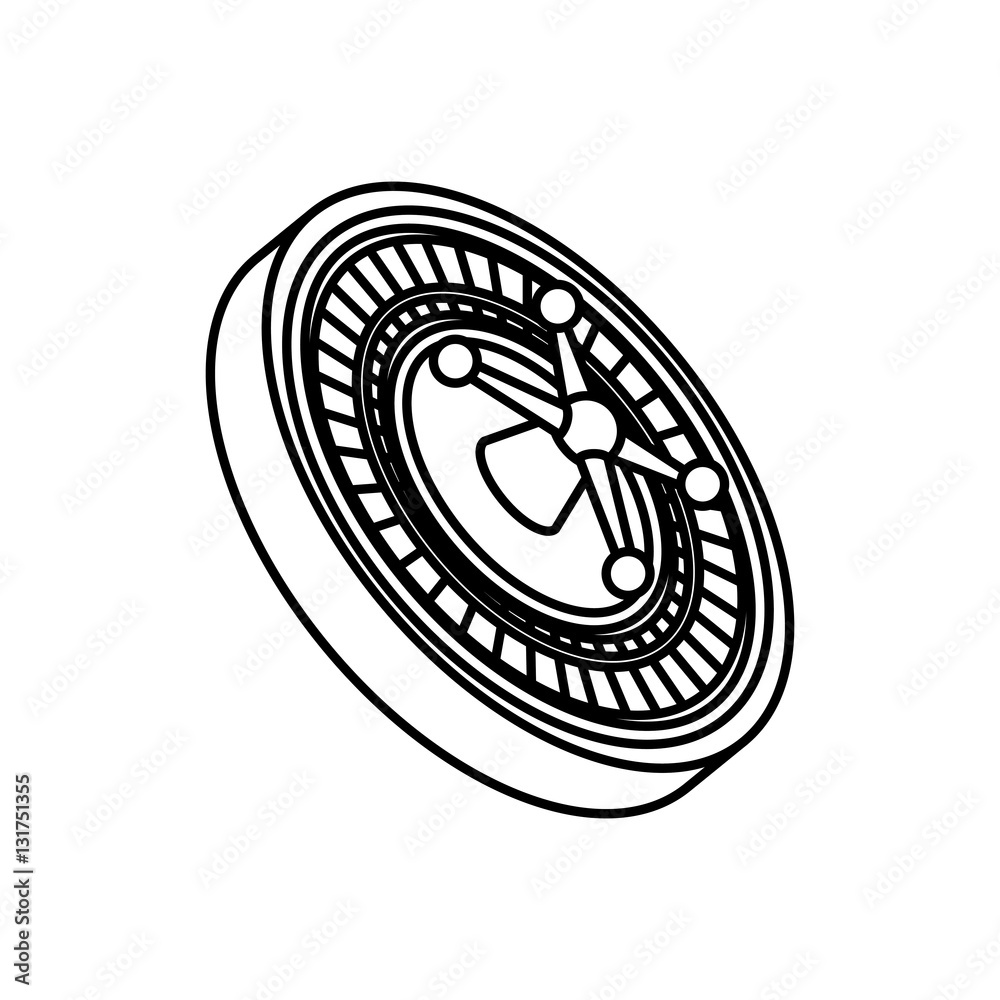 Casino Roulette game icon vector illustration graphic design Casino Roulette game icon vector illustration graphic design