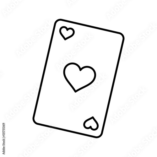 Casino card game concept icon vector illustration graphic design