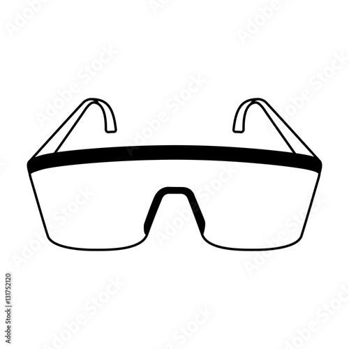 laboratory glasses isolated icon vector illustration design