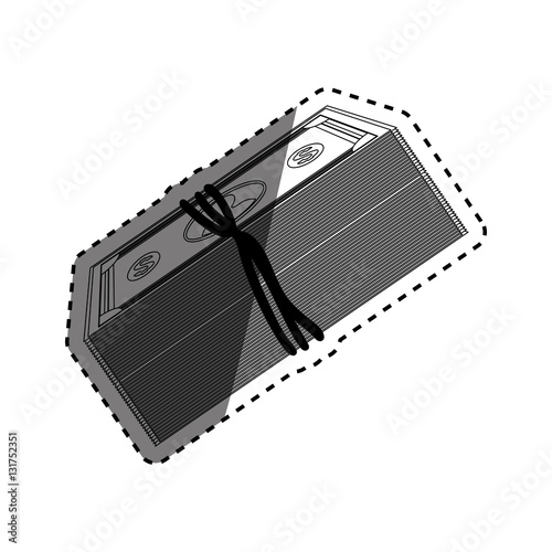 Money billets cash icon vector illustration graphic design