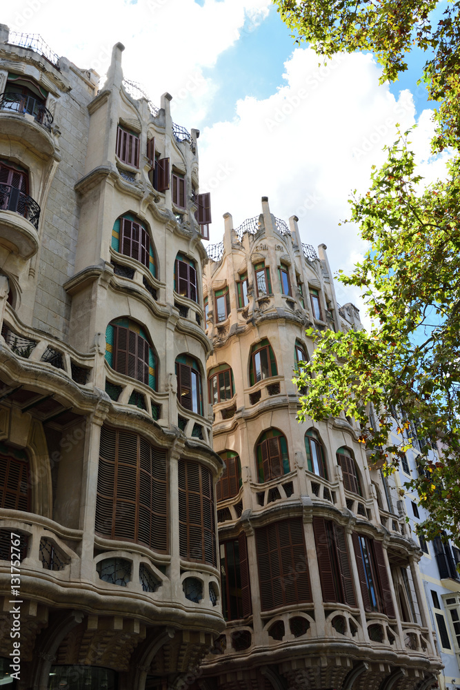  fassade eines hauses in palma de mallorca 