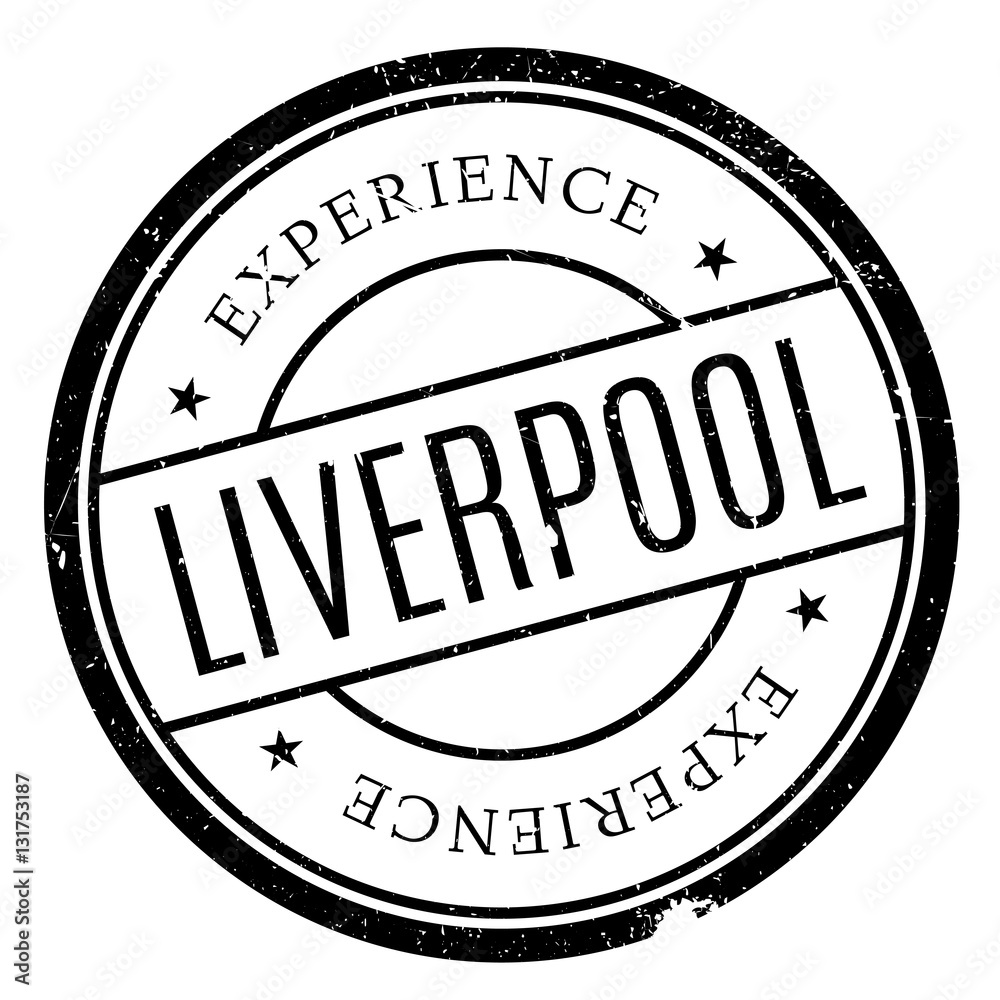 Liverpool stamp rubber grunge