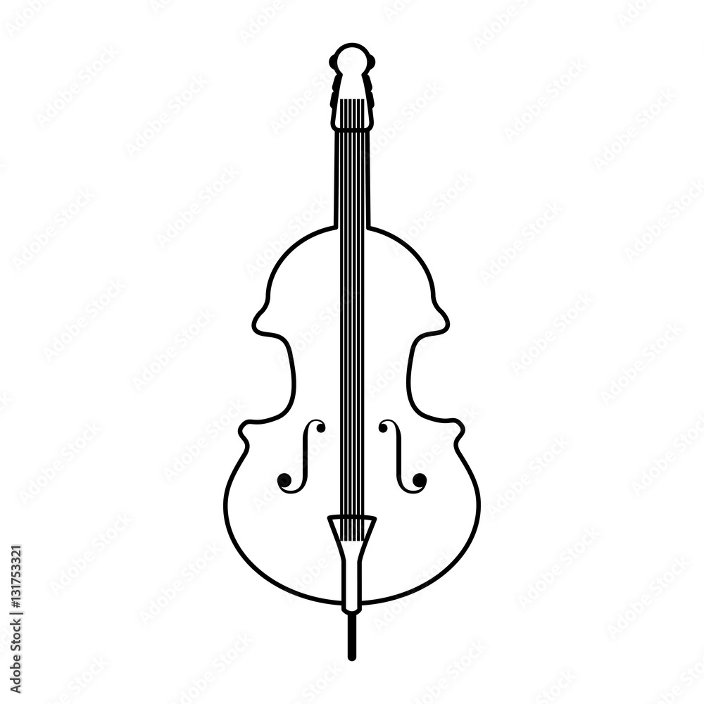 cello instrument isolated icon vector illustration design cello instrument isolated icon vector illustration design