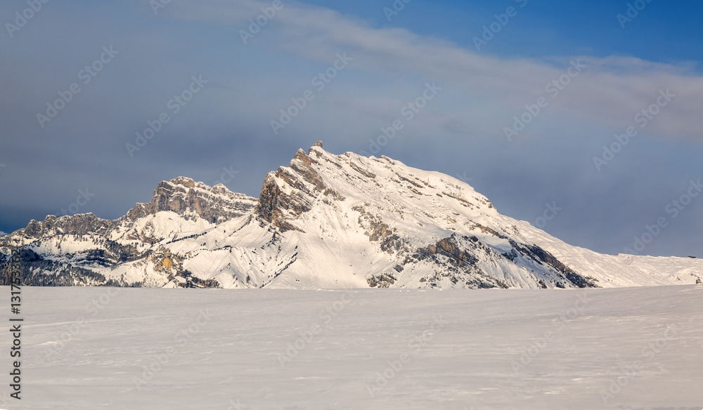 Moutnain Peak in Winter