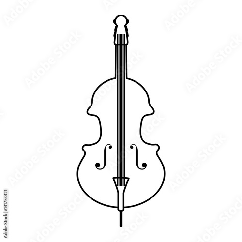 cello instrument isolated icon vector illustration design