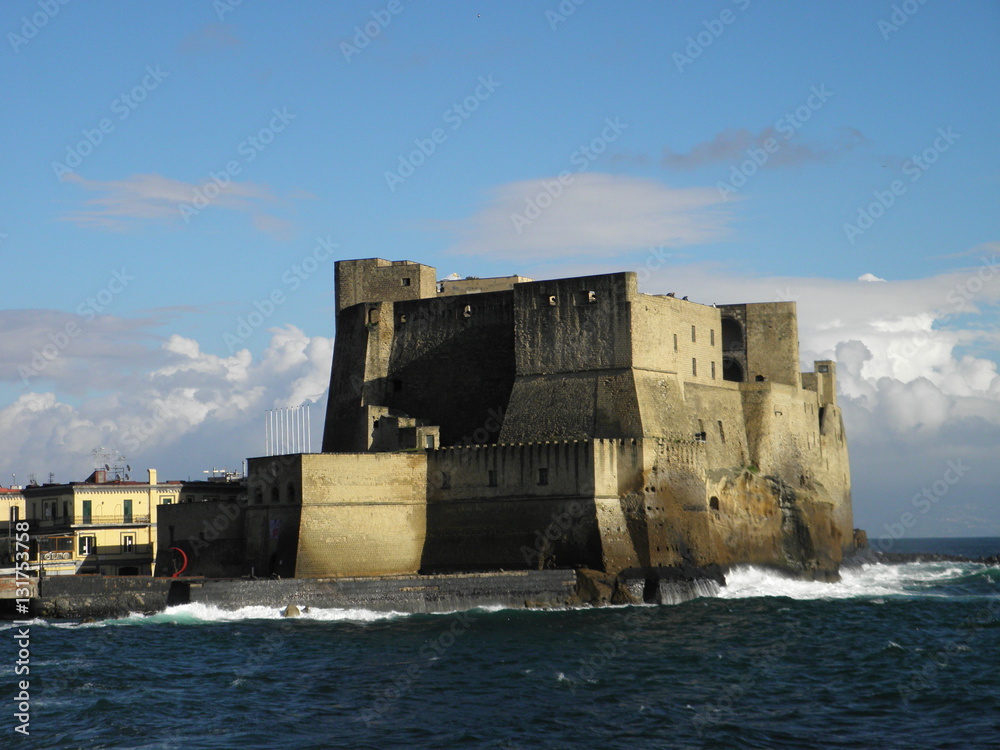 Castle on Naples shore