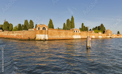 San Michele cemetery, Venice, Italy.
