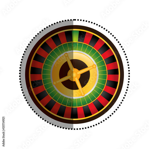 Casino Roulette game icon vector illustration graphic design