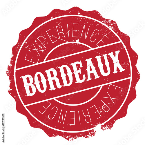 Bordeaux stamp rubber grunge