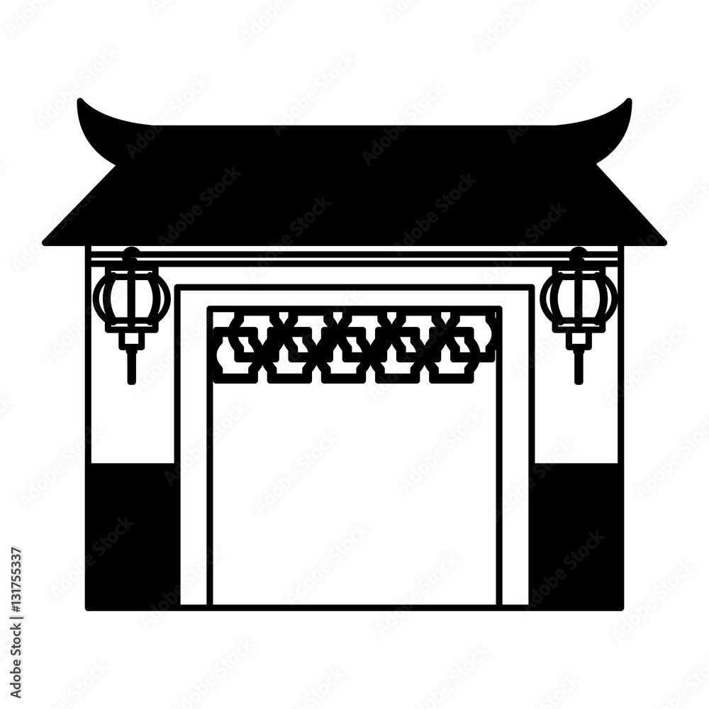 japanese building traditional icon vector illustration design japanese building traditional icon vector illustration design