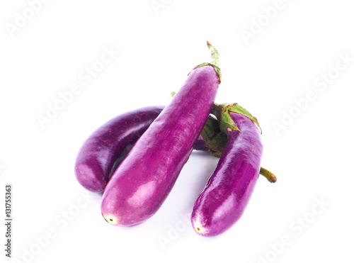 Eggplant purple on a white background.