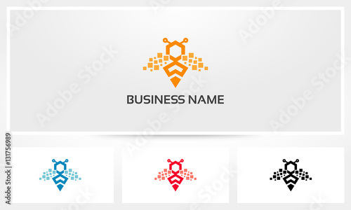 Digital Bee Pixel Logo